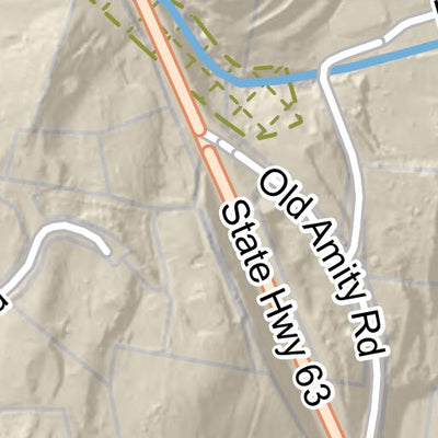 South Central Regional Council of Governments Historic Indian Trails Park Lane Area - Woodbridge, CT digital map