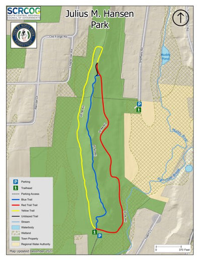 South Central Regional Council of Governments Julius M. Hansen Park - North Haven, CT digital map