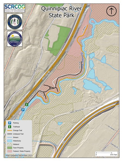 South Central Regional Council of Governments Quinnipiac River State Park - North Haven, CT digital map