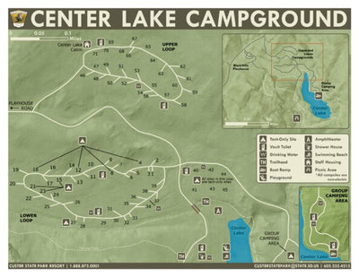 South Dakota Game, Fish & Parks Custer State Park - Center Lake Campground digital map