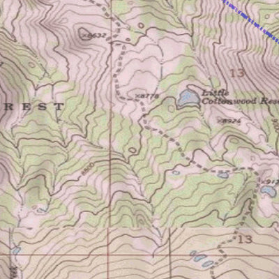 Spirited Republic 2018 GMU 361 Colorado Big Game (Elk/Mule Deer) Hunting Map (Public/Private Lands) digital map