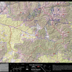 Spirited Republic 2018 GMU 551 Colorado Big Game (Elk/Mule Deer) Hunting Map (Public/Private Lands) digital map