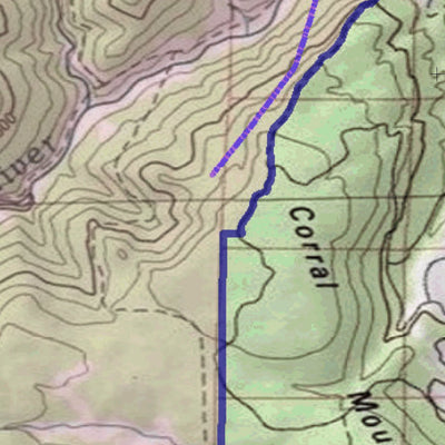 Spirited Republic 2018 GMU 77 Colorado Big Game (Elk/Mule Deer) Hunting Map (Public/Private Lands) digital map