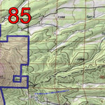 Spirited Republic 2018 GMU 85 Colorado Big Game (Elk/Mule Deer) Hunting Map (Public/Private Lands) digital map