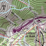 Spirited Republic 2020 Loveland Ski Area Trails on Topographic Map digital map