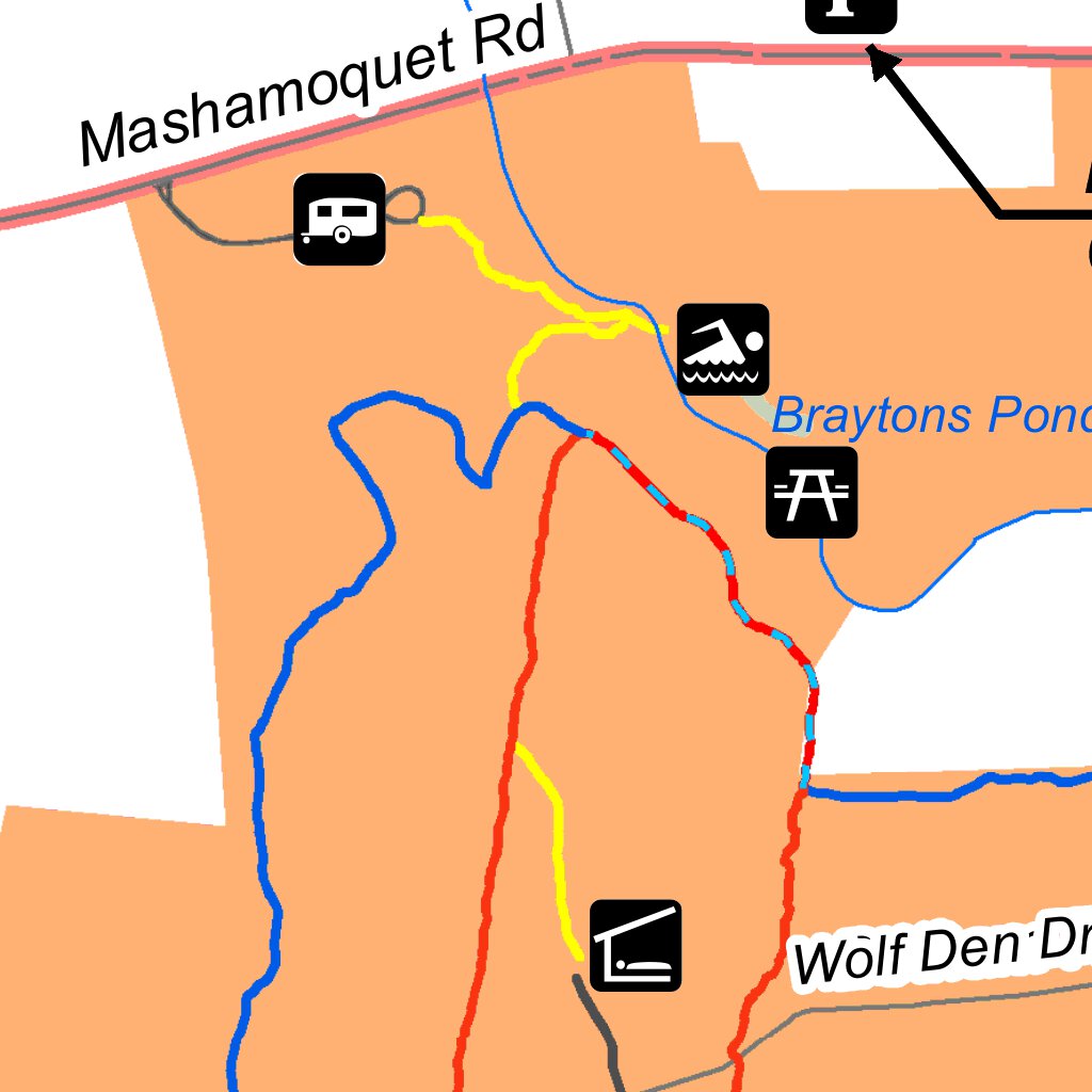 Air Line State Park Pomfret Map by State of Connecticut DEEP Avenza Maps