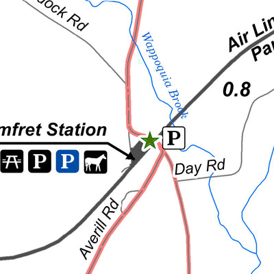 State of Connecticut DEEP Air Line State Park - Pomfret digital map