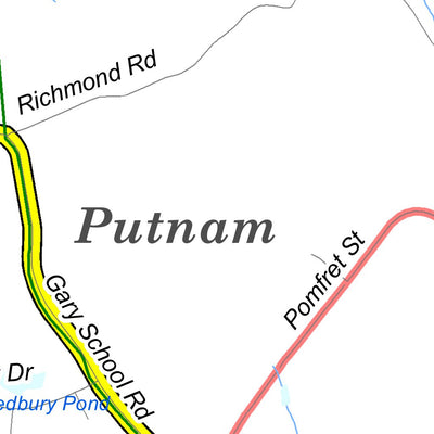 State of Connecticut DEEP Air Line State Park - Putnam, Pomfret, and Thompson Bypass digital map