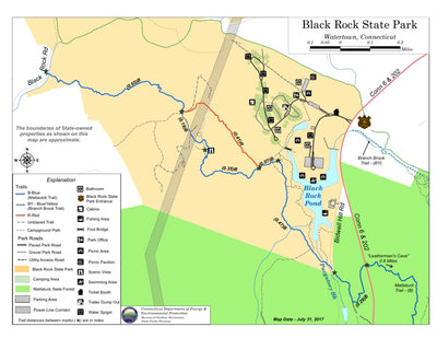 State of Connecticut DEEP Black Rock State Park digital map