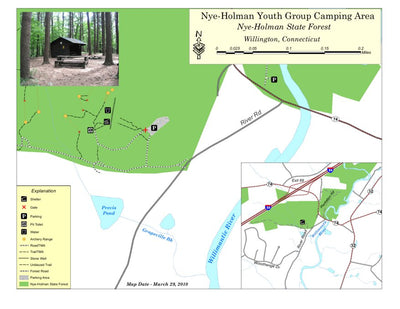 State of Connecticut DEEP Nye-Holeman State Forest digital map