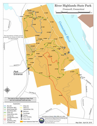 State of Connecticut DEEP River Highlands State Park digital map