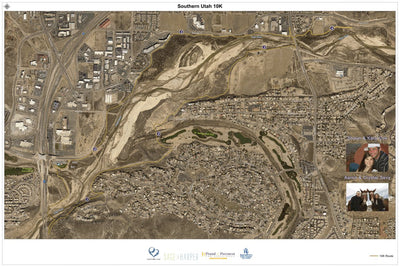 Student Pound The Pavement (10K) St. George, Utah digital map