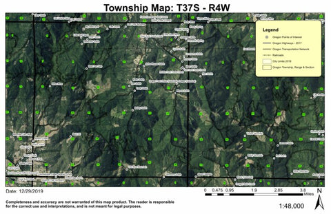Super See Services Bald Hill T37S R4W Township Map digital map