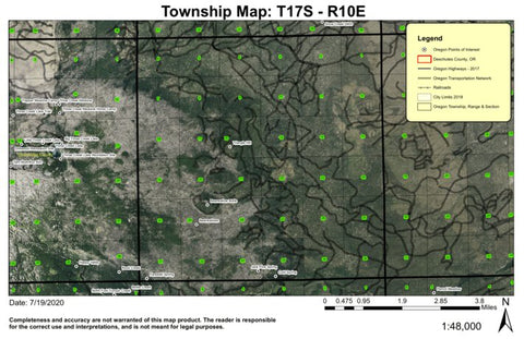 Super See Services Bear Wallow Butte T17S R10E Township Map digital map