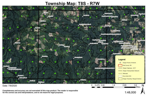 Super See Services Black Rock Creek T8S R7W Township Map digital map