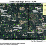Super See Services Blodgett T11S R7W Township Map digital map