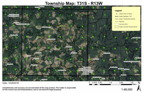 Super See Services Calf Ranch Mountain T31S R13W Township Map digital map