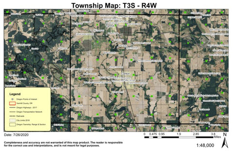 Super See Services Carlton T3S R4W Township Map digital map