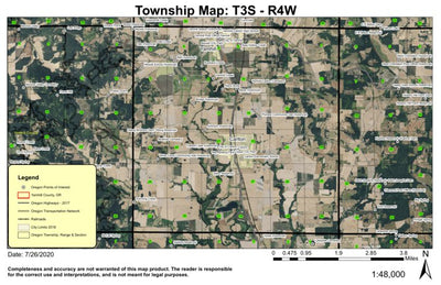 Super See Services Carlton T3S R4W Township Map digital map
