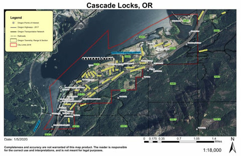 Super See Services Cascade Locks, Oregon digital map