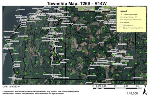Super See Services Charleston T26S R14W Township Map digital map