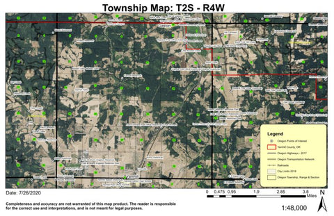 Super See Services Cove Orchard T2S R4W Township Map digital map