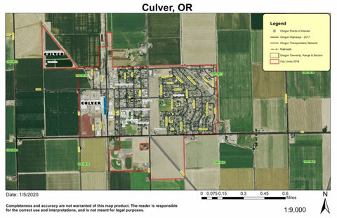 Super See Services Culver, Oregon digital map