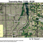 Super See Services Deschutes Canyon T12S R12E Township Map digital map