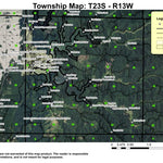 Super See Services Eel Creek T23S R13W Township Map digital map