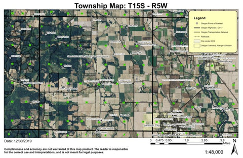 Super See Services Ferguson T15S R5W Township Map digital map