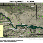 Super See Services Fly Creek T11S R11E Township Map digital map