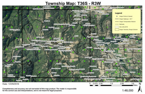 Super See Services Gold Hill T36S R3W Township Map digital map