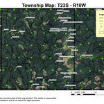 Super See Services Loon Lake T23S R10W Township Map digital map