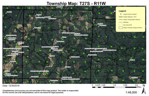 Super See Services McKinley T27S R11W Township Map digital map