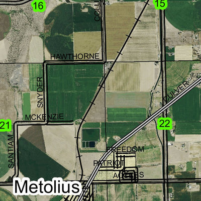 Super See Services Metolius T11S R13E Township Map digital map