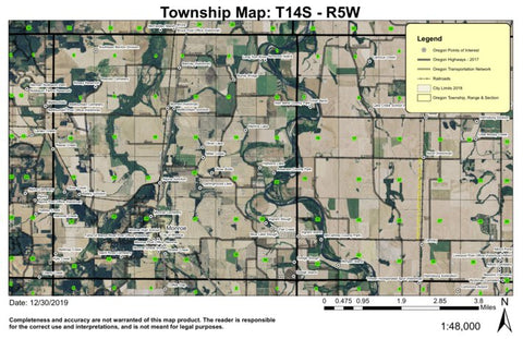 Super See Services Monroe T14S R5W Township Map digital map