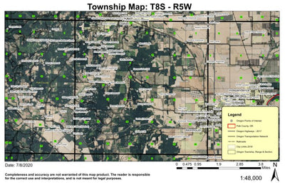 Super See Services Mount Pisgah T8N R5W Township Map digital map