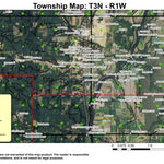 Super See Services Multnomah Channel T3N R1W Township Map digital map