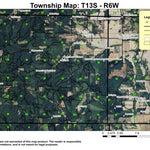 Super See Services Powell Creek T13S R6W Township Map digital map