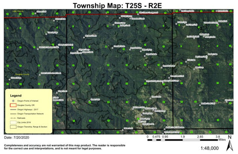 Super See Services Quartz Point T25S R2E Township Map digital map