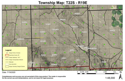 Super See Services Ram Lake T22S R19E Township Map digital map