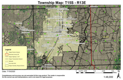 Super See Services Redmond T15S R13E Township Map digital map