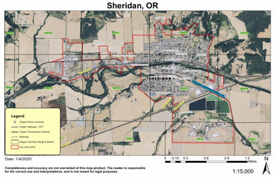 Super See Services Sheridan, Oregon digital map