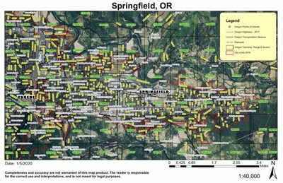 Super See Services Springfield, Oregon digital map