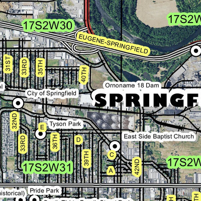 Super See Services Springfield, Oregon digital map