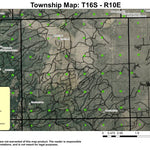 Super See Services Three Creek Butte T16S R10E Township Map digital map