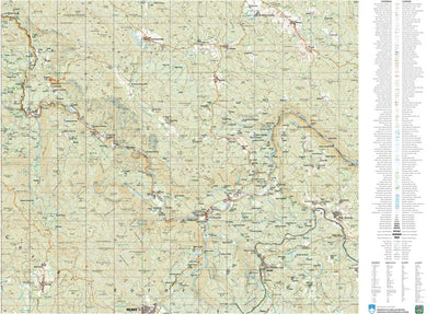 Surveying and Mapping Authority of the Republic of Slovenia Osilnica (T505601AH) digital map
