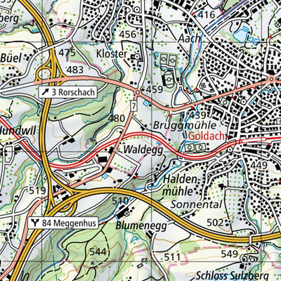 SwissTopo Arbon, 1:50,000 digital map