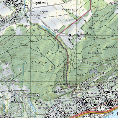SwissTopo Burgdorf, 1:25,000 digital map