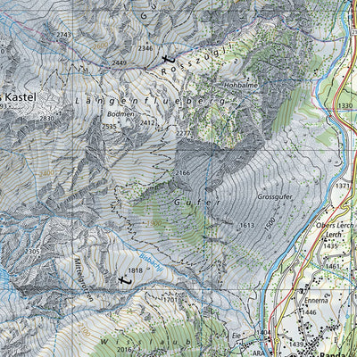 SwissTopo Evolène, 1:25,000 digital map